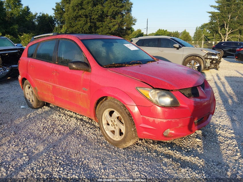 2003 Pontiac Vibe VIN 5Y2SL62833Z457049 IAAI salvage auction — NORMAL WEAR, Clear (Tennessee), sold $300 on 2026-07-13 (photo 1)