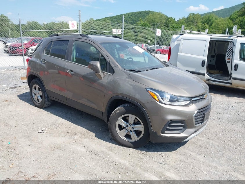 2020 Chevrolet Trax VIN KL7CJPSB3LB351346 IAAI salvage auction — REAR END, Clear (Virginia), sold $1,050 on 2026-07-28 (photo 1)