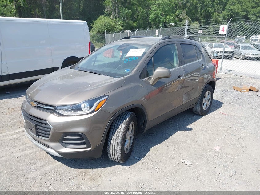 2020 Chevrolet Trax VIN KL7CJPSB3LB351346 IAAI salvage auction — REAR END, Clear (Virginia), sold $1,050 on 2026-07-28 (photo 2)