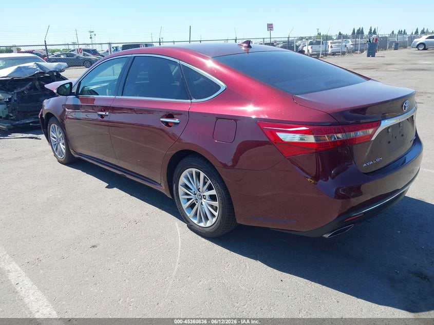 2017 Toyota Avalon VIN 4T1BK1EB2HU252657 IAAI salvage auction — FRONT END, Salvage Title, sold $4,000 on 2026-07-17 (photo 3)