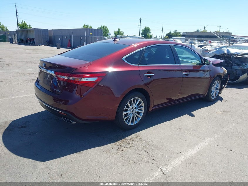 2017 Toyota Avalon VIN 4T1BK1EB2HU252657 IAAI salvage auction — FRONT END, Salvage Title, sold $4,000 on 2026-07-17 (photo 4)