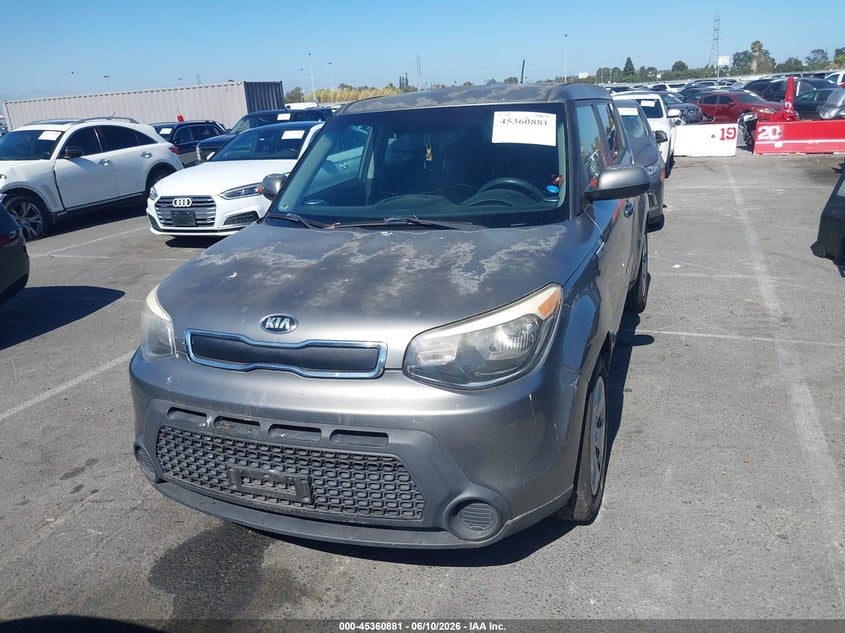 2015 Kia Soul VIN KNDJN2A23F7160570 IAAI salvage auction — NORMAL WEAR, Clear - Dealer Only (California), sold $1,275 on 2026-07-09 (photo 6)