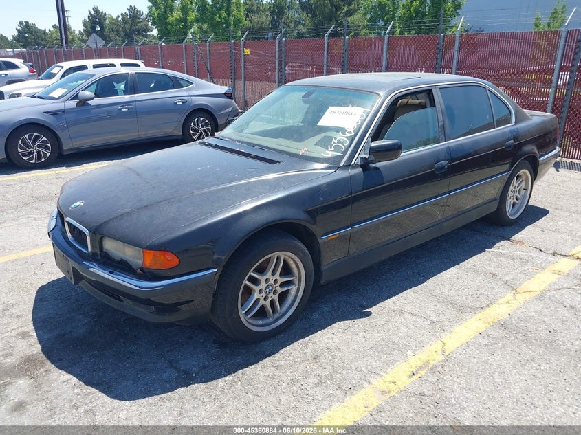 2000 BMW 7 series VIN WBAGH8340YDP14197 IAAI salvage auction — NORMAL WEAR, Clear - Dealer Only (California), sold $500 on 2026-07-28 (photo 2)