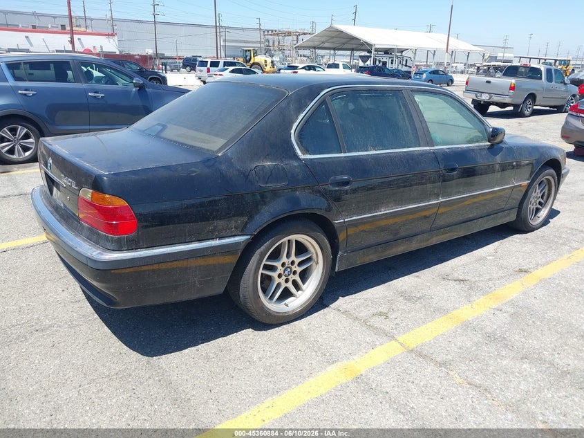 2000 BMW 7 series VIN WBAGH8340YDP14197 IAAI salvage auction — NORMAL WEAR, Clear - Dealer Only (California), sold $500 on 2026-07-28 (photo 4)