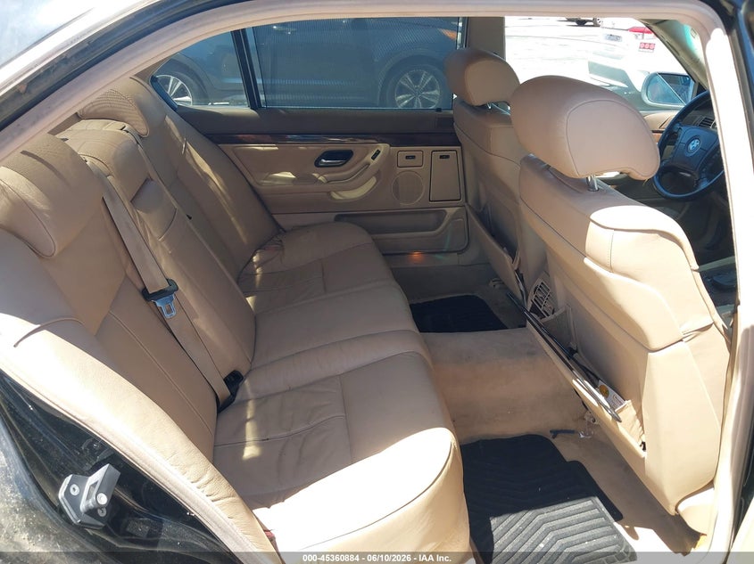 2000 BMW 7 series VIN WBAGH8340YDP14197 IAAI salvage auction — NORMAL WEAR, Clear - Dealer Only (California), sold $500 on 2026-07-28 (photo 8)