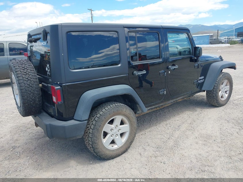 2013 Jeep Wrangler / VIN 1C4HJWDG0DL606378 IAAI salvage auction — FRONT END, Salvage (Montana), sold $25 on 2026-07-10 (photo 4)