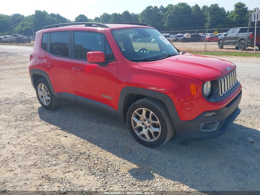 2015 Jeep Renegade VIN ZACCJABT0FPB56596 IAAI salvage auction — REAR END, Salvage (Idaho), sold $1,550 on 2026-07-06 (photo 1)