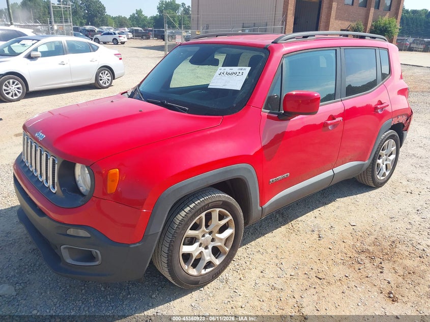 2015 Jeep Renegade VIN ZACCJABT0FPB56596 IAAI salvage auction — REAR END, Salvage (Idaho), sold $1,550 on 2026-07-06 (photo 2)