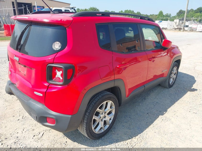 2015 Jeep Renegade VIN ZACCJABT0FPB56596 IAAI salvage auction — REAR END, Salvage (Idaho), sold $1,550 on 2026-07-06 (photo 4)