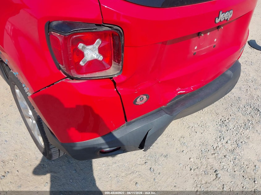 2015 Jeep Renegade VIN ZACCJABT0FPB56596 IAAI salvage auction — REAR END, Salvage (Idaho), sold $1,550 on 2026-07-06 (photo 6)