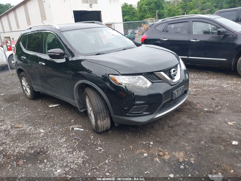 2015 Nissan Rogue VIN KNMAT2MV2FP511626 IAAI salvage auction — LEFT SIDE, Salvage Title, sold $900 on 2026-07-28 (photo 1)