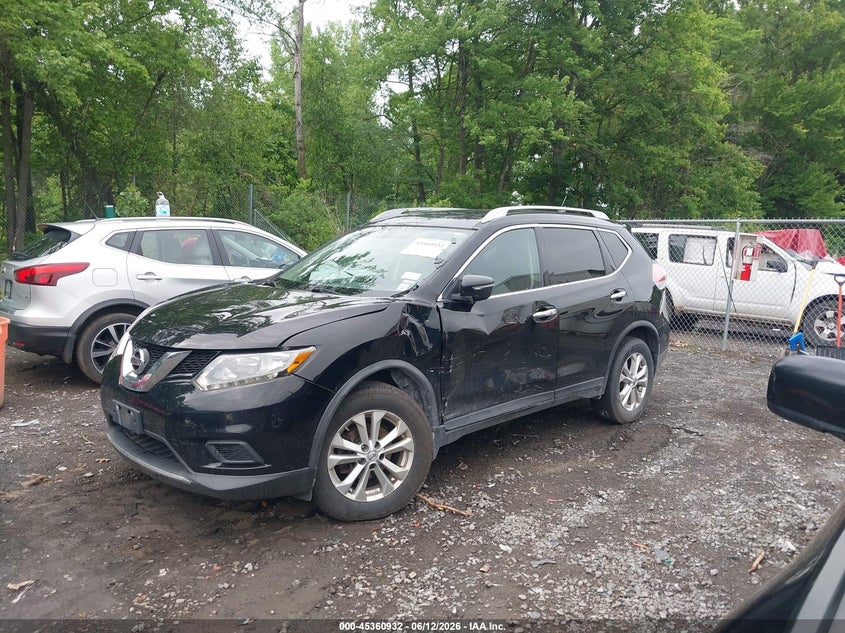 2015 Nissan Rogue VIN KNMAT2MV2FP511626 IAAI salvage auction — LEFT SIDE, Salvage Title, sold $900 on 2026-07-28 (photo 2)