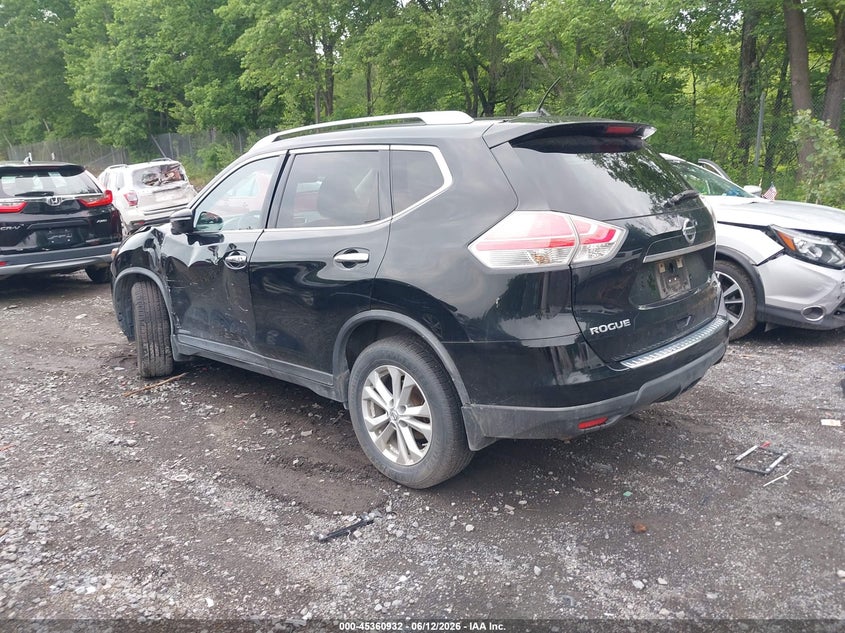 2015 Nissan Rogue VIN KNMAT2MV2FP511626 IAAI salvage auction — LEFT SIDE, Salvage Title, sold $900 on 2026-07-28 (photo 3)