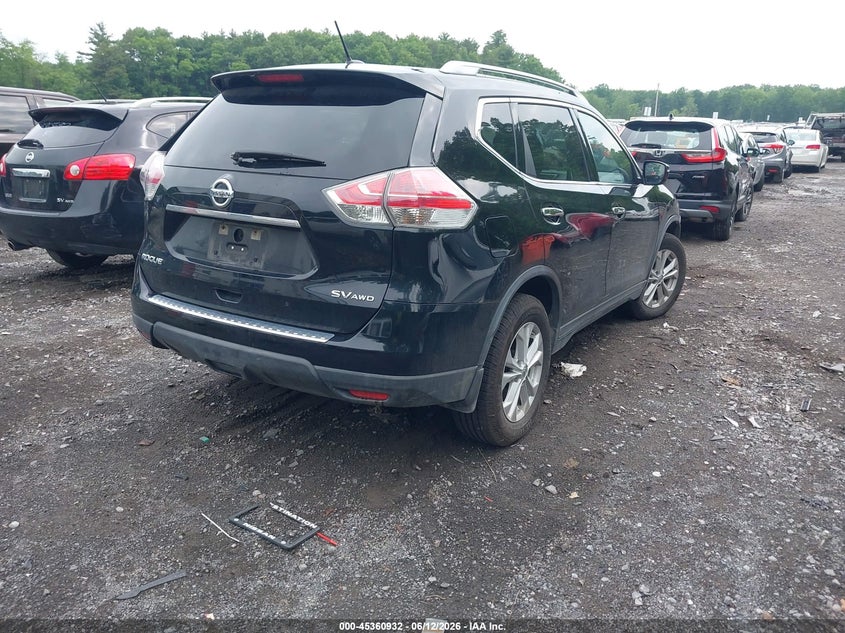 2015 Nissan Rogue VIN KNMAT2MV2FP511626 IAAI salvage auction — LEFT SIDE, Salvage Title, sold $900 on 2026-07-28 (photo 4)