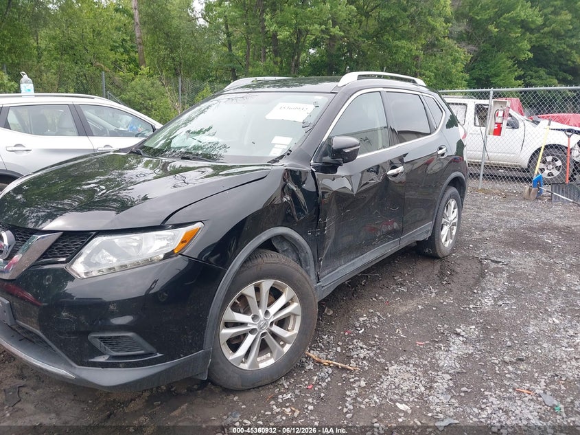 2015 Nissan Rogue VIN KNMAT2MV2FP511626 IAAI salvage auction — LEFT SIDE, Salvage Title, sold $900 on 2026-07-28 (photo 6)