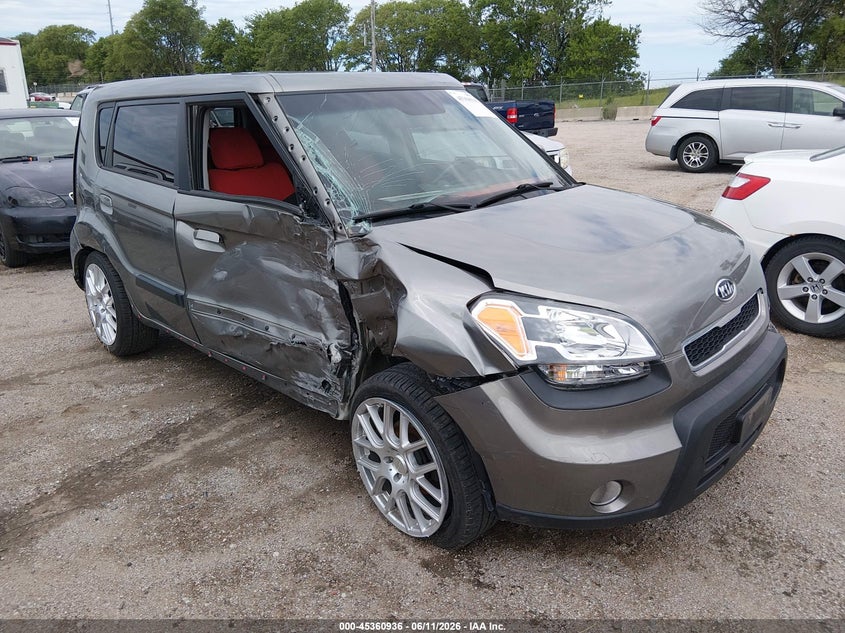 2010 Kia Soul VIN KNDJT2A27A7029897 IAAI salvage auction — NORMAL WEAR, Certificate Of Title (Nebraska), sold $525 on 2026-07-16 (photo 1)