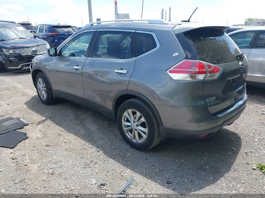 2016 Nissan Rogue VIN KNMAT2MVXGP614777 IAAI salvage auction — FRONT END, Salvage (Indiana), sold $800 on 2026-07-08 (photo 3)