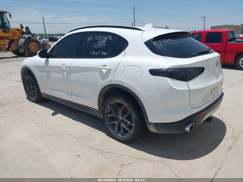 2019 Alfa romeo Stelvio VIN ZASPAKBN8K7C40883 IAAI salvage auction — REPOSSESSION, Clear (Idaho), sold $475 on 2026-07-09 (photo 3)