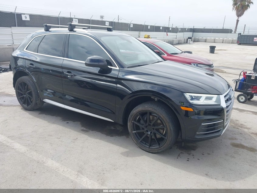 2018 Audi Q5 VIN WA1BNAFYXJ2214734 IAAI salvage auction — REAR END, Salvage (California), sold $9,700 on 2026-07-29 (photo 1)