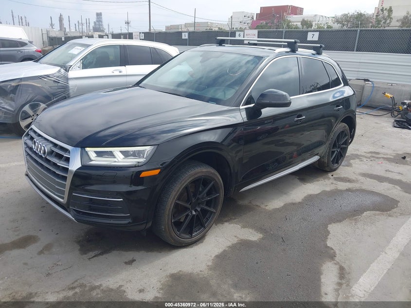 2018 Audi Q5 VIN WA1BNAFYXJ2214734 IAAI salvage auction — REAR END, Salvage (California), sold $9,700 on 2026-07-29 (photo 2)