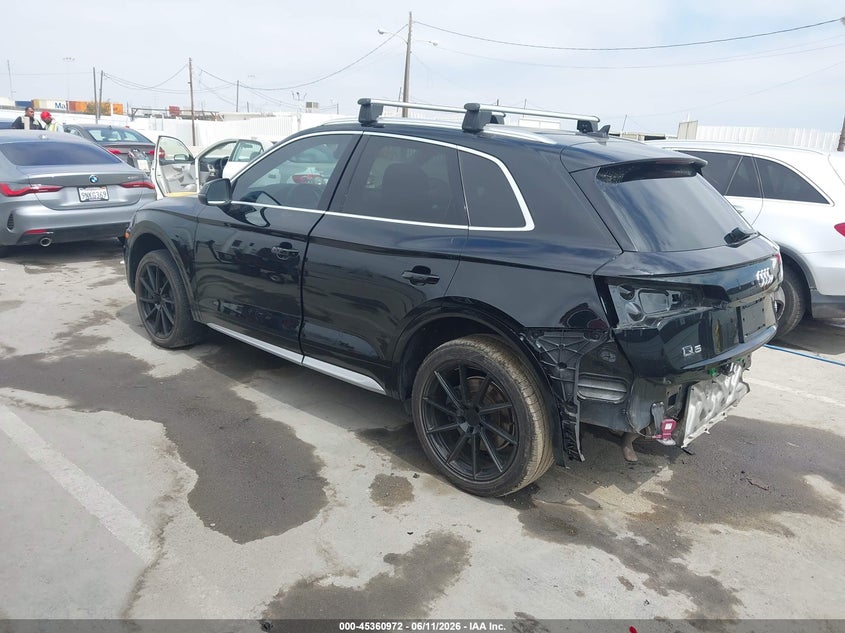 2018 Audi Q5 VIN WA1BNAFYXJ2214734 IAAI salvage auction — REAR END, Salvage (California), sold $9,700 on 2026-07-29 (photo 3)