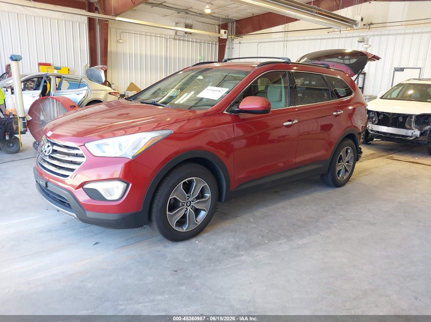 2014 Hyundai Santa fe VIN KM8SMDHF9EU044359 IAAI salvage auction — REAR END, Salvage (Utah), sold $1,250 on 2026-07-13 (photo 2)