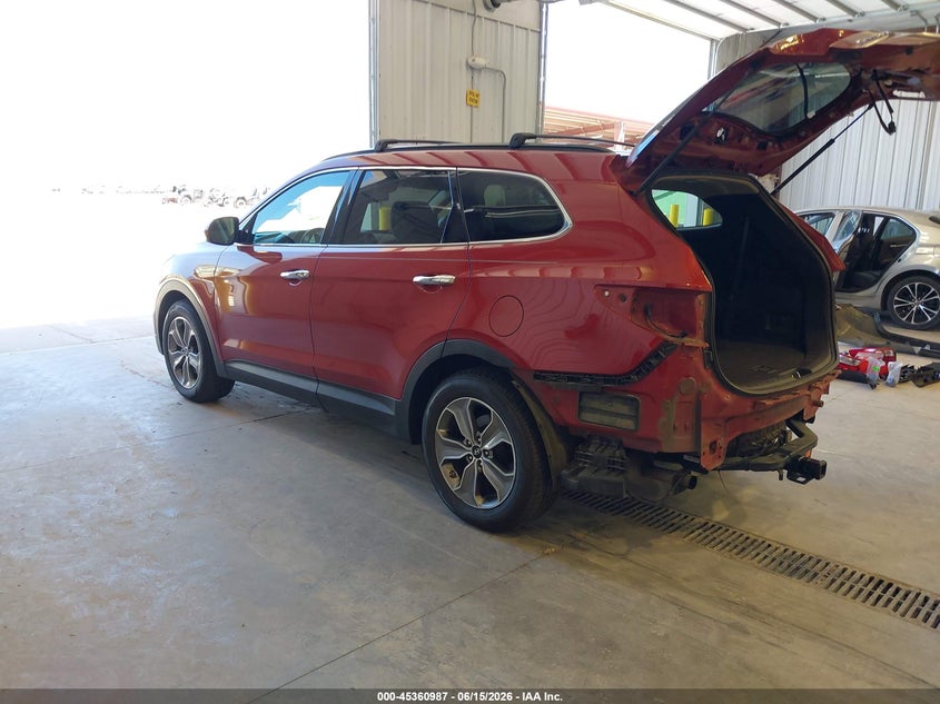 2014 Hyundai Santa fe VIN KM8SMDHF9EU044359 IAAI salvage auction — REAR END, Salvage (Utah), sold $1,250 on 2026-07-13 (photo 3)