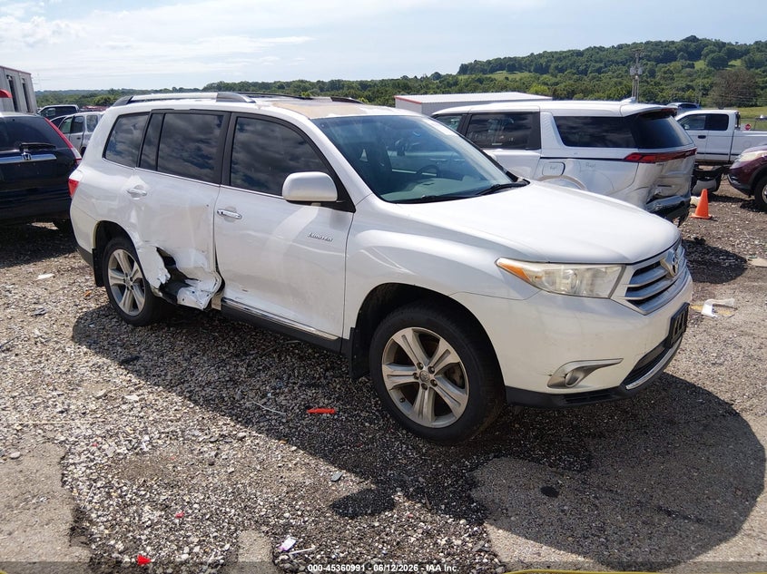 2013 Toyota Highlander VIN 5TDYK3EH6DS115136 IAAI salvage auction — RIGHT SIDE, Clear (Arkansas), sold $4,850 on 2026-07-16 (photo 1)