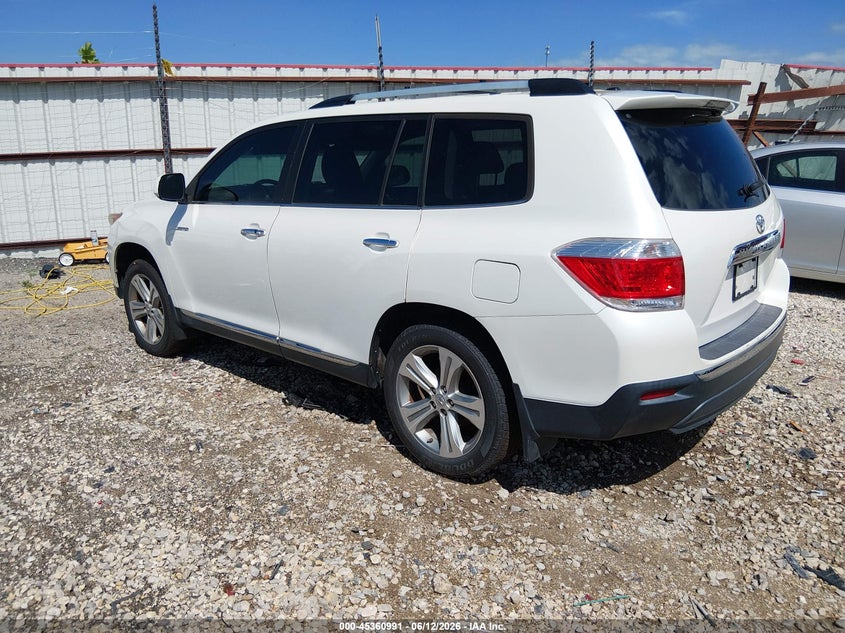 2013 Toyota Highlander VIN 5TDYK3EH6DS115136 IAAI salvage auction — RIGHT SIDE, Clear (Arkansas), sold $4,850 on 2026-07-16 (photo 3)