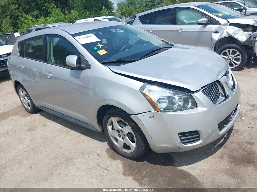 2010 Pontiac Vibe VIN 5Y2SP6E84AZ407578 IAAI salvage auction — FRONT END, Salvage (Kansas), sold $550 on 2026-07-12 (photo 1)