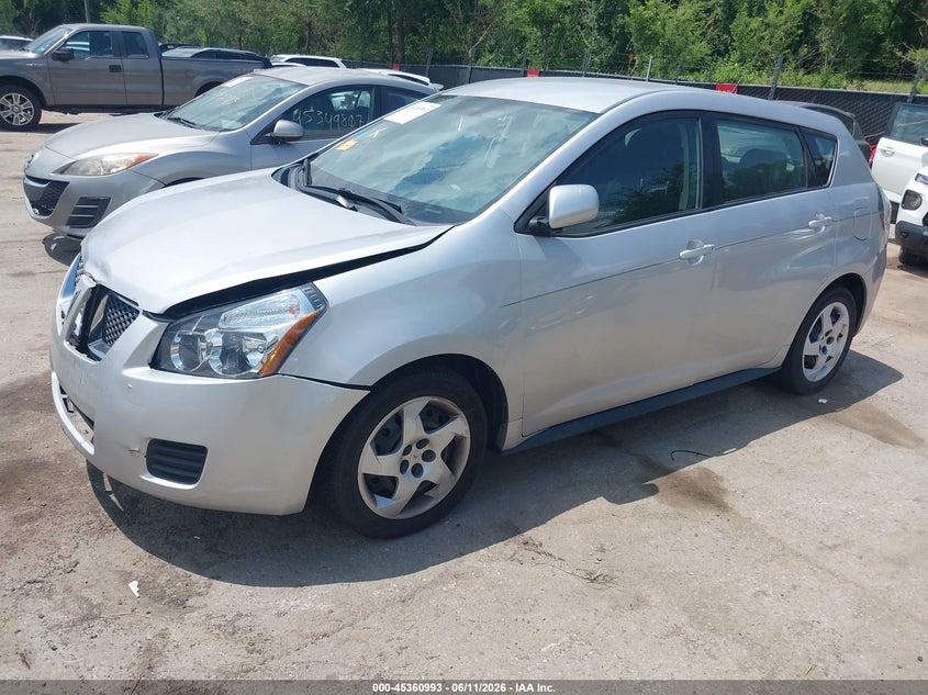 2010 Pontiac Vibe VIN 5Y2SP6E84AZ407578 IAAI salvage auction — FRONT END, Salvage (Kansas), sold $550 on 2026-07-12 (photo 2)