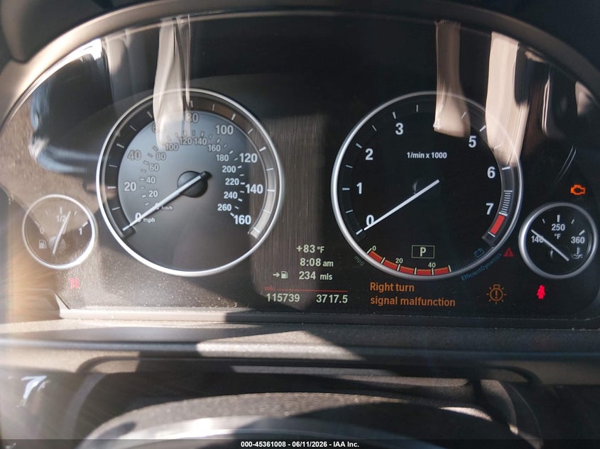 2011 BMW 5er VIN WBAFU9C59BC786583 IAAI salvage auction — NORMAL WEAR, Clear (Maryland), sold $525 on 2026-07-22 (photo 7)