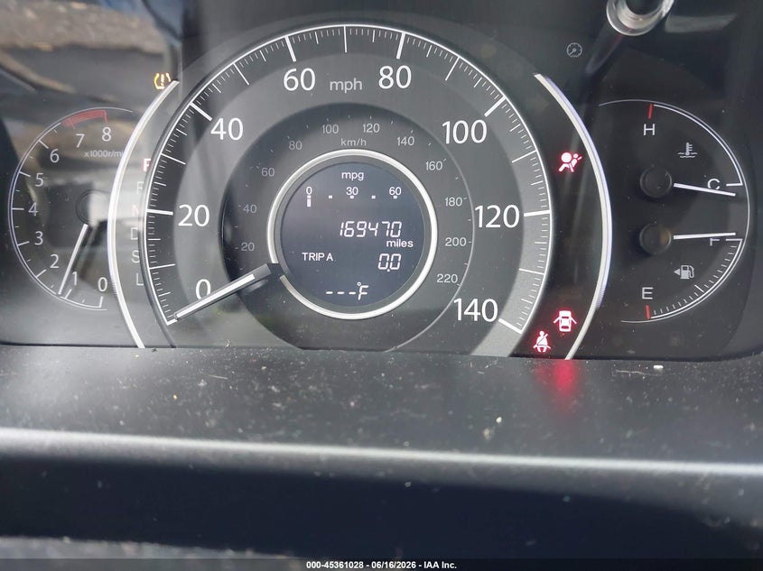 2016 Honda Cr-v VIN 2HKRM3H78GH555130 IAAI salvage auction — FRONT END, Salvage Title, sold $2,600 on 2026-08-20 (photo 7)