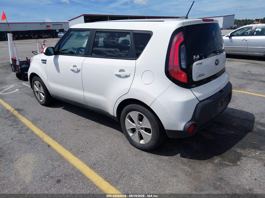 2016 Kia Soul VIN KNDJN2A29G7849756 IAAI salvage auction — NORMAL WEAR, Clear (South Carolina), sold $775 on 2026-07-29 (photo 3)