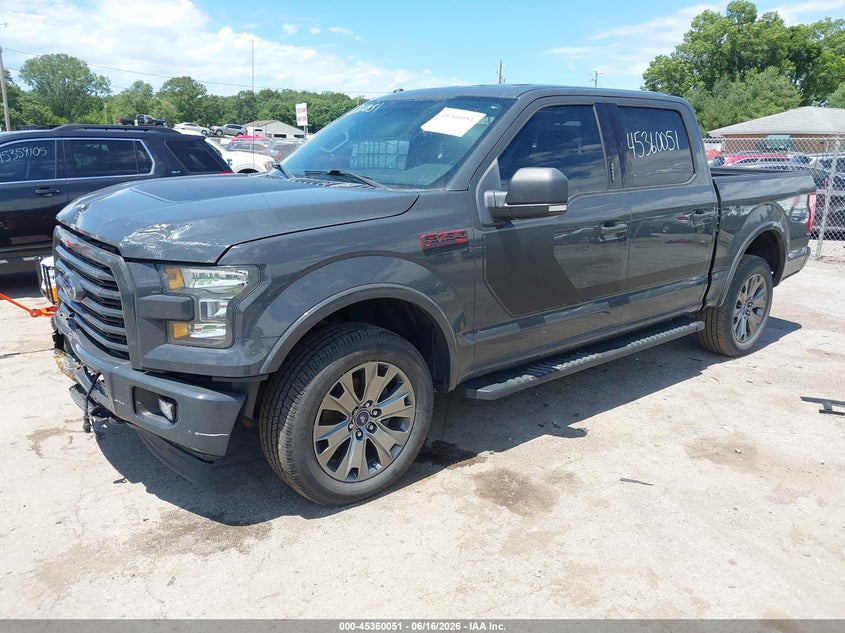 2017 Ford F-150 VIN 1FTEW1EF6HFA16770 IAAI salvage auction — FRONT END, Clear (Indiana), sold $5,400 on 2026-07-24 (photo 2)