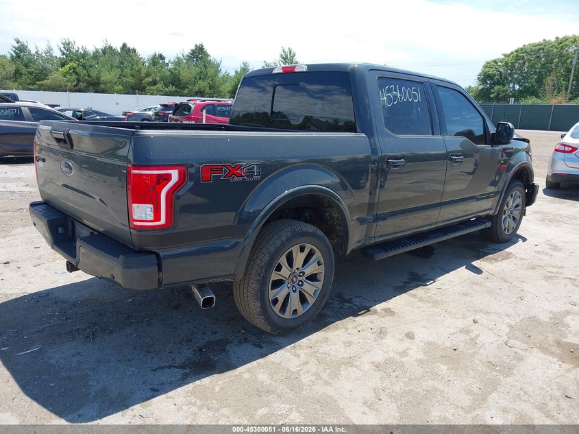 2017 Ford F-150 VIN 1FTEW1EF6HFA16770 IAAI salvage auction — FRONT END, Clear (Indiana), sold $5,400 on 2026-07-24 (photo 4)