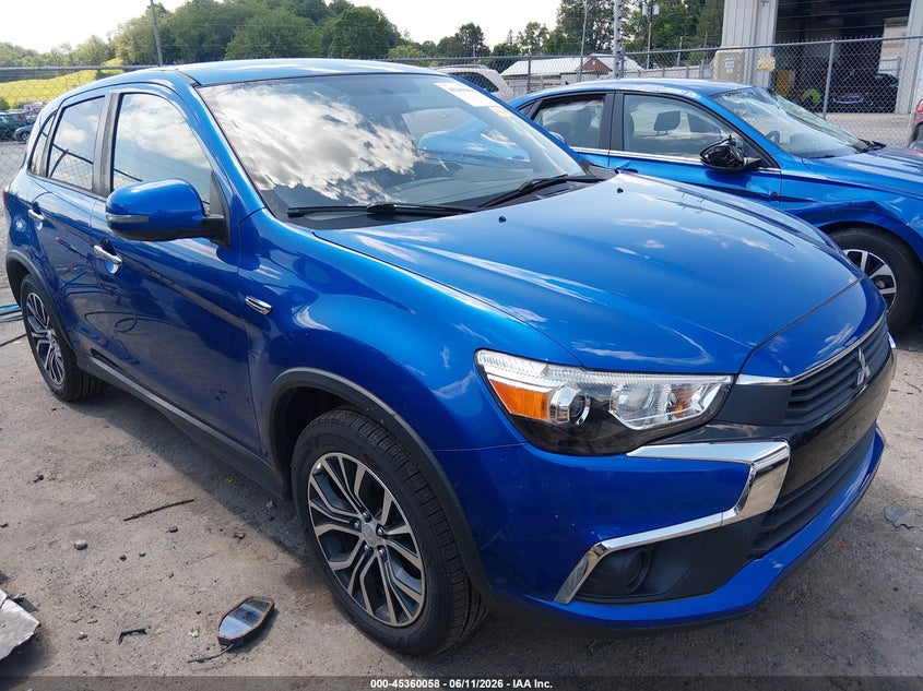 2016 Mitsubishi VIN JA4AR3AW3GZ050907 IAAI salvage auction — LEFT REAR, Salvage (West Virginia), sold $2,100 on 2026-08-01 (photo 1)