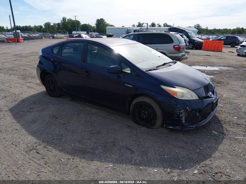 2013 Toyota Prius VIN JTDKN3DU2D0344492 IAAI salvage auction — RIGHT REAR, Clear (Virginia), sold $550 on 2026-07-17 (photo 1)