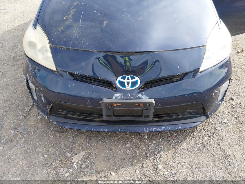 2013 Toyota Prius VIN JTDKN3DU2D0344492 IAAI salvage auction — RIGHT REAR, Clear (Virginia), sold $550 on 2026-07-17 (photo 6)
