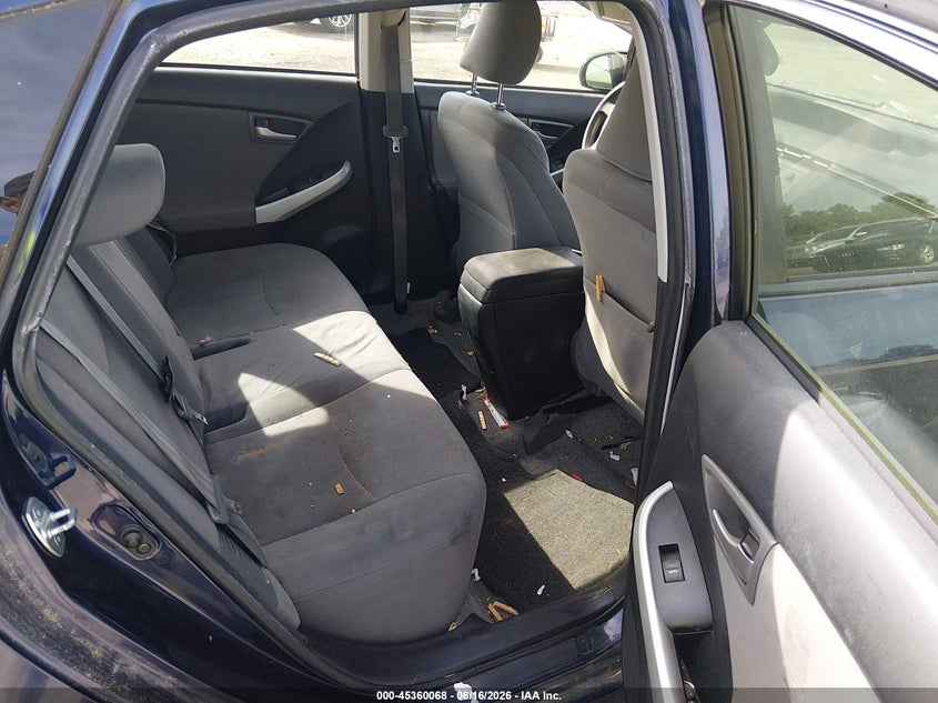 2013 Toyota Prius VIN JTDKN3DU2D0344492 IAAI salvage auction — RIGHT REAR, Clear (Virginia), sold $550 on 2026-07-17 (photo 8)
