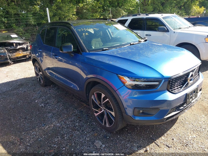 2019 Volvo Xc40 VIN YV4162XZ1K2009006 IAAI salvage auction — FRONT END, Salvage (Indiana), sold $8,125 on 2026-07-15 (photo 1)