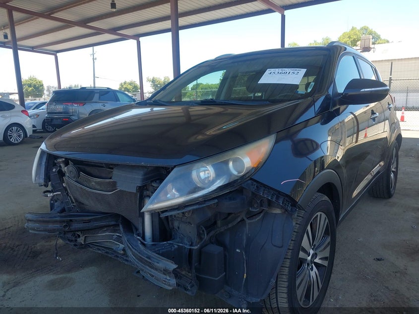 2016 Kia Sportage VIN KNDPC3AC6G7805664 IAAI salvage auction — FRONT END, Salvage (California), sold $1,875 on 2026-07-14 (photo 2)