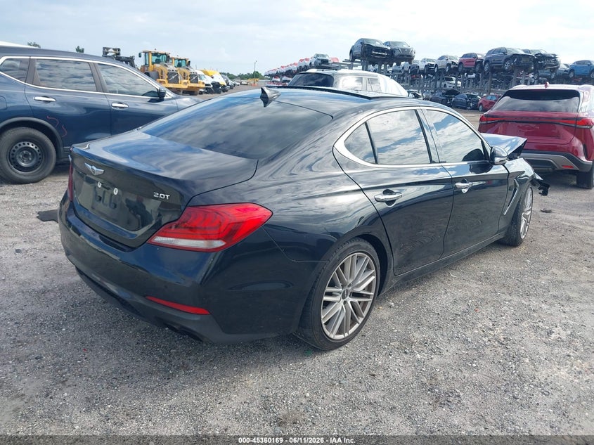 2021 Genesis G70 VIN KMTG34LA8MU074204 IAAI salvage auction — FRONT END, Certificate Of Destruction (Florida), sold $1,550 on 2026-07-21 (photo 4)