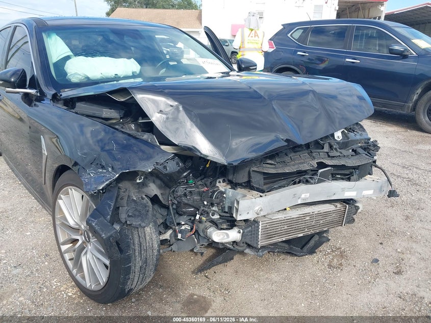 2021 Genesis G70 VIN KMTG34LA8MU074204 IAAI salvage auction — FRONT END, Certificate Of Destruction (Florida), sold $1,550 on 2026-07-21 (photo 6)