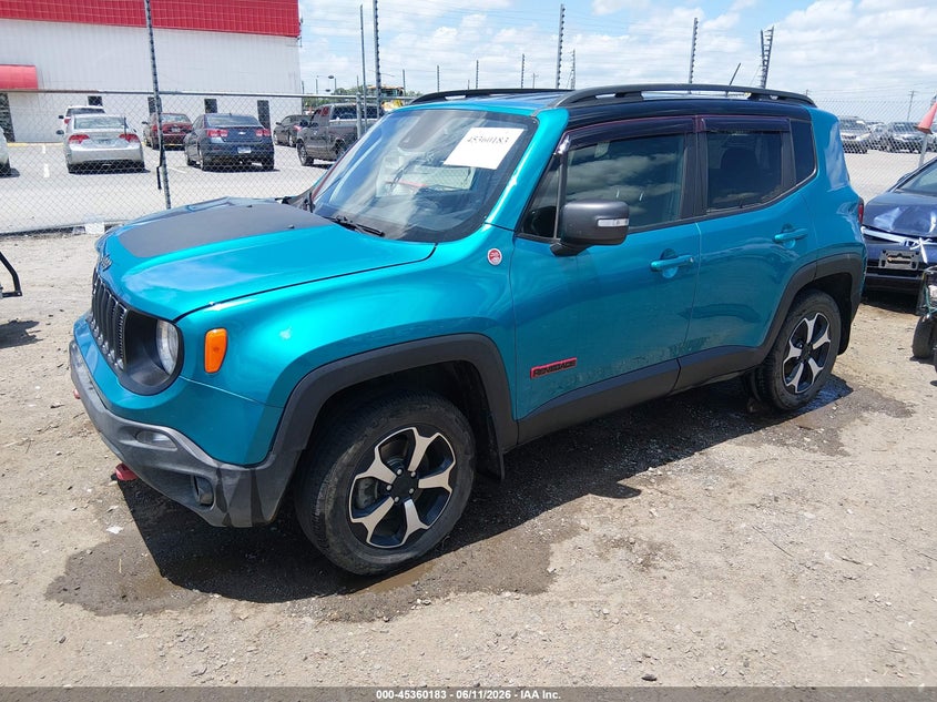 2021 Jeep Renegade VIN ZACNJDC11MPM38375 IAAI salvage auction — RIGHT FRONT, Salvage (Arkansas), sold $2,250 on 2026-07-29 (photo 2)