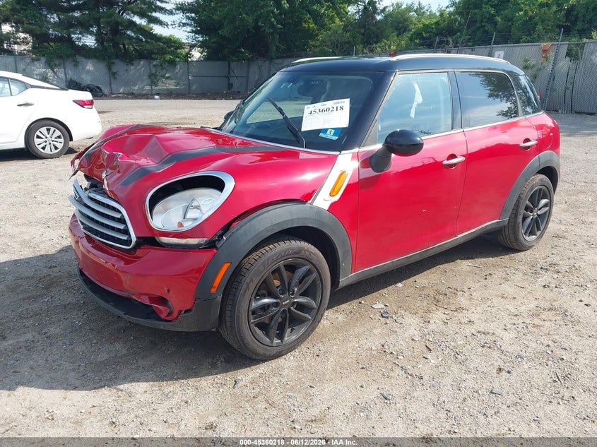 2014 Mini Countryman VIN WMWZB3C52EWR39064 IAAI salvage auction — FRONT END, Salvage (New Jersey), sold $150 on 2026-07-28 (photo 2)