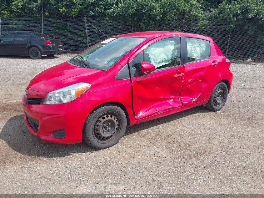 2012 Toyota Yaris VIN JTDKTUD3XCD541209 IAAI salvage auction — LEFT SIDE, Salvage (Idaho), sold $850 on 2026-07-31 (photo 2)