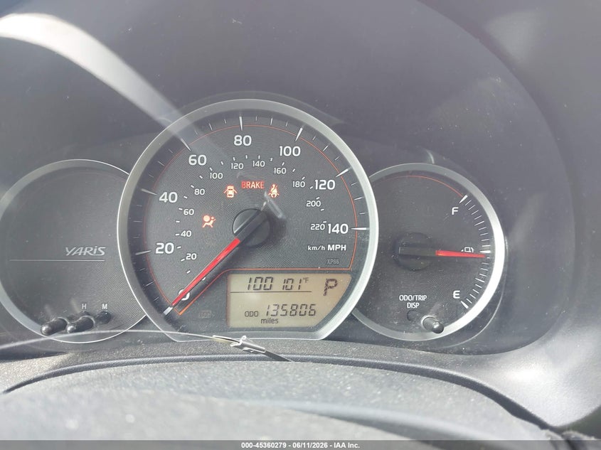 2012 Toyota Yaris VIN JTDKTUD3XCD541209 IAAI salvage auction — LEFT SIDE, Salvage (Idaho), sold $850 on 2026-07-31 (photo 7)