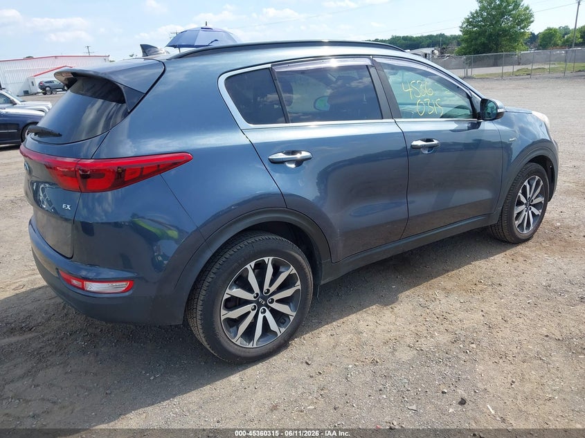 2018 Kia Sportage VIN KNDPNCACXJ7401834 IAAI salvage auction — FRONT END, Salvage Title, sold $3,100 on 2026-07-25 (photo 4)