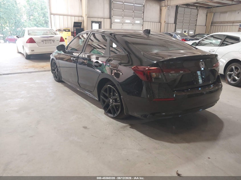2026 Honda Civic VIN 2HGFE2F51TH578488 IAAI salvage auction — SIDE, Salvage (North Carolina), sold $7,050 on 2026-07-30 (photo 3)